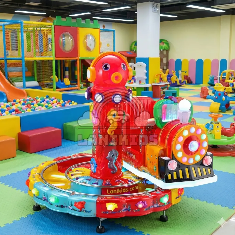 Thú Nhún Điện Tàu Hỏa Đường Ray Tròn