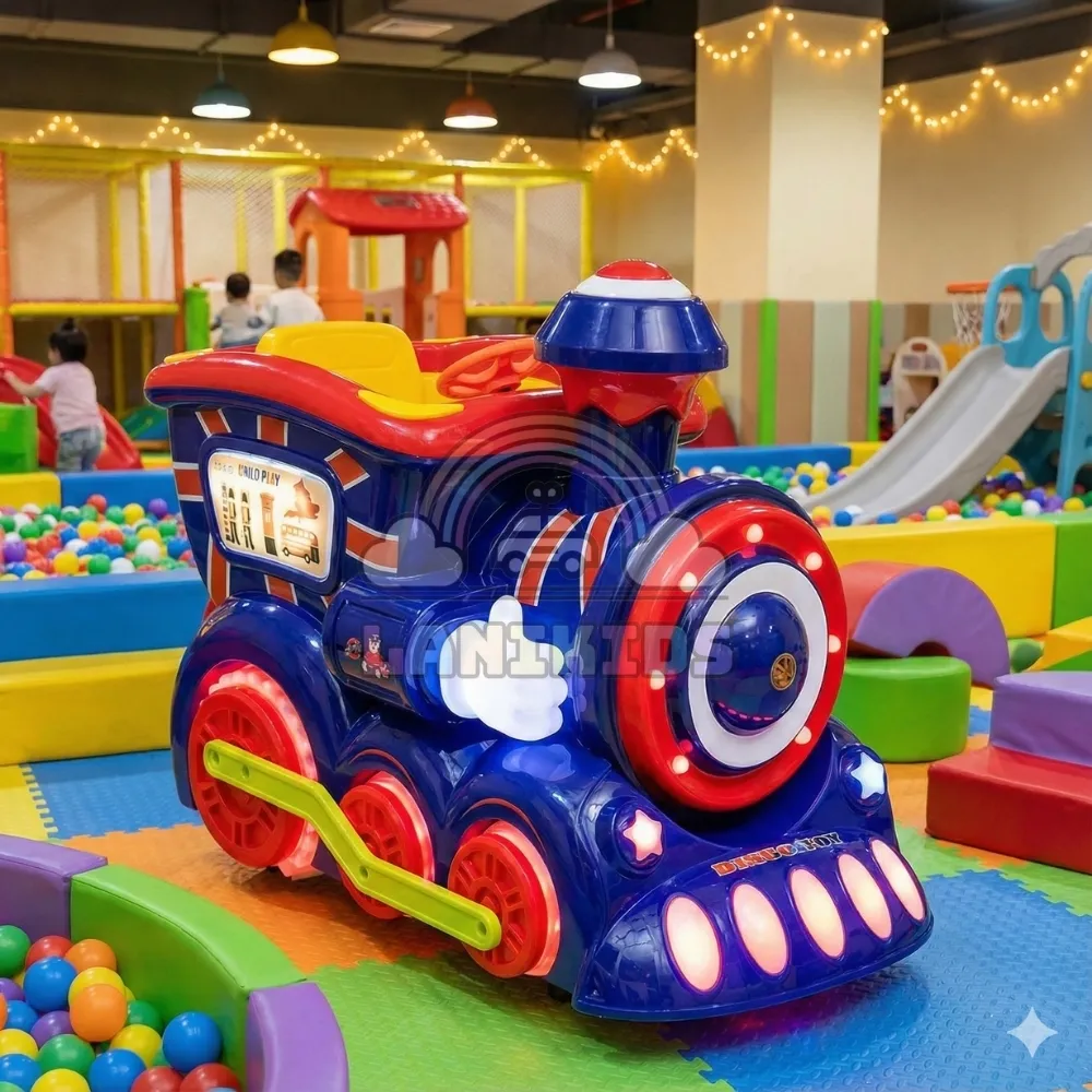 Thú Nhún Điện Tàu Hoả Nước Anh (British Small Train) – Điểm Nhấn Cổ Điển Cho Khu Vui Chơi