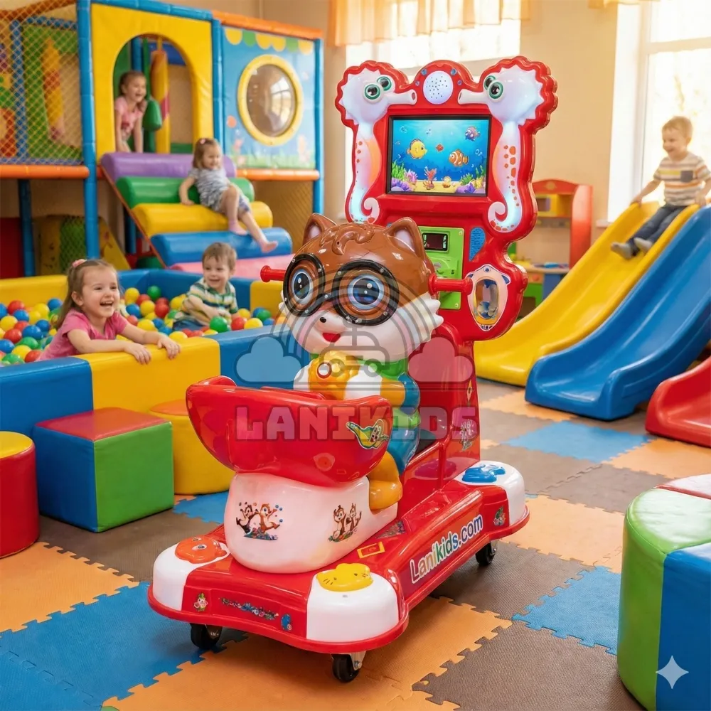 Thú Nhún Điện Siêu Nhân Mèo – Máy Game Nhập Khẩu Đẳng Cấp Cho Khu Vui Chơi