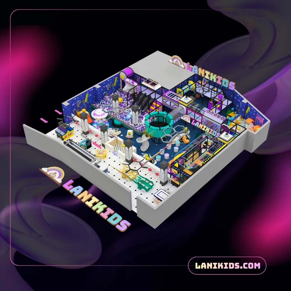 Mẫu Thiết Kế Khu Vui Chơi Trẻ Em 400m² – Chủ Đề Vũ Trụ Nhập Khẩu Trọn Gói Đẳng Cấp