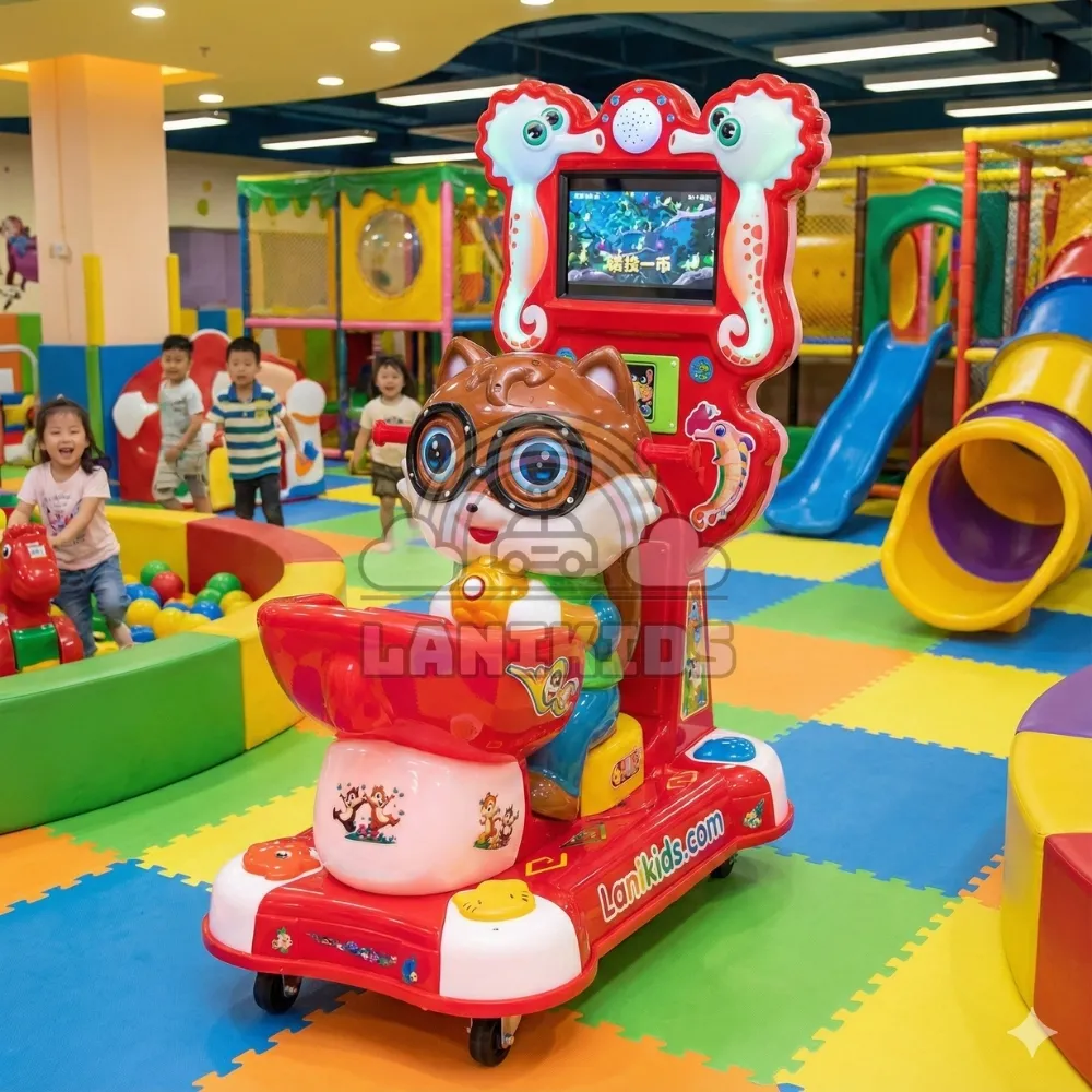 Thú Nhún Điện Siêu Nhân Mèo – Máy Game Nhập Khẩu Đẳng Cấp Cho Khu Vui Chơi