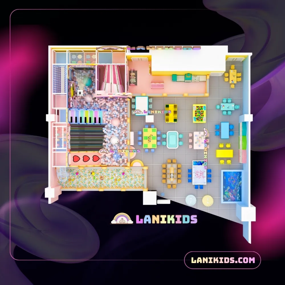 thiết kế khu vui chơi cho trẻ trong nhà