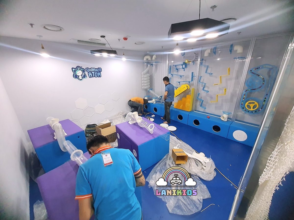 Khu máy bắn bóng Kidzania Tây Hồ do Lanikids thiết kế thi công
