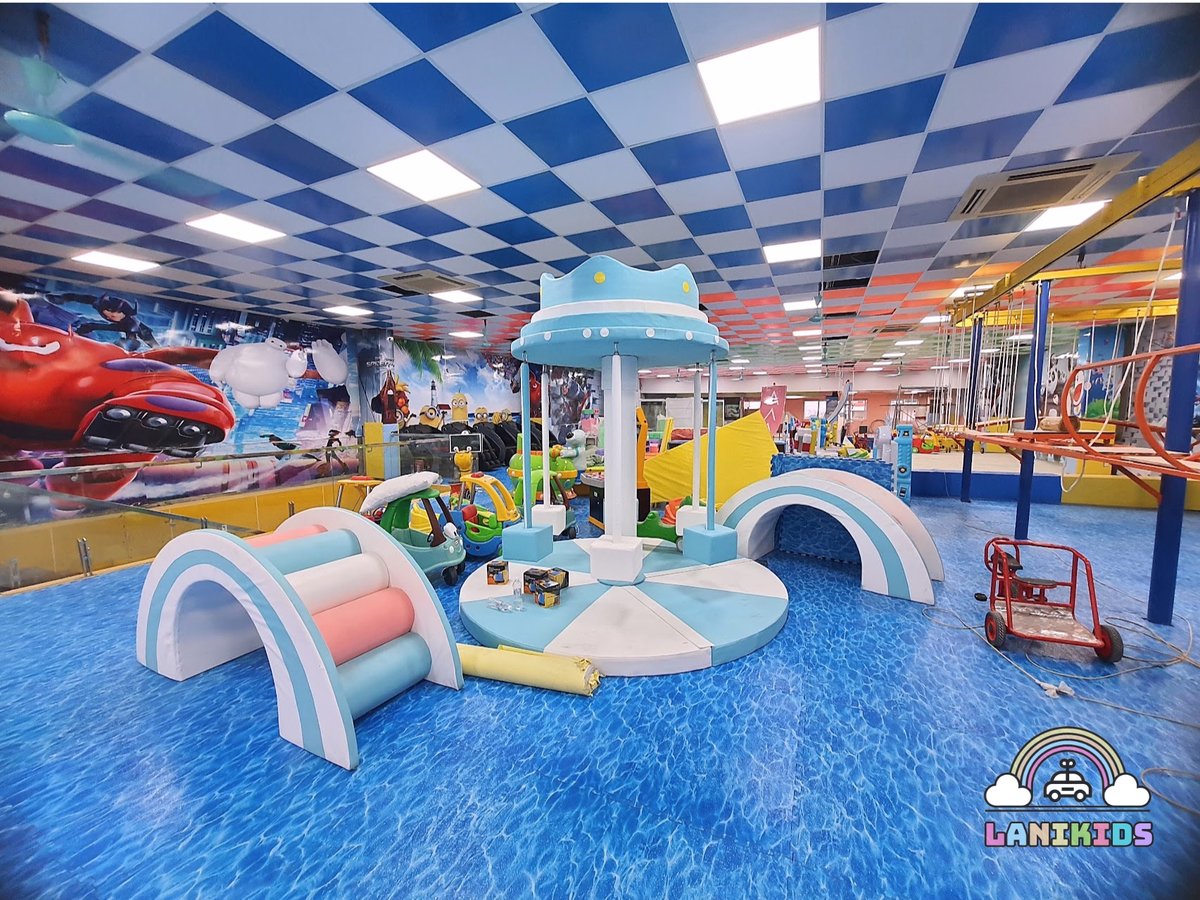 Khu vui chơi trẻ em tại Nhà sách Tiến Thọ do Lanikids thi công